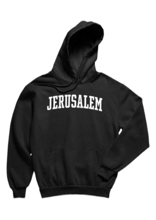 Jerusalem Hoodie, Black