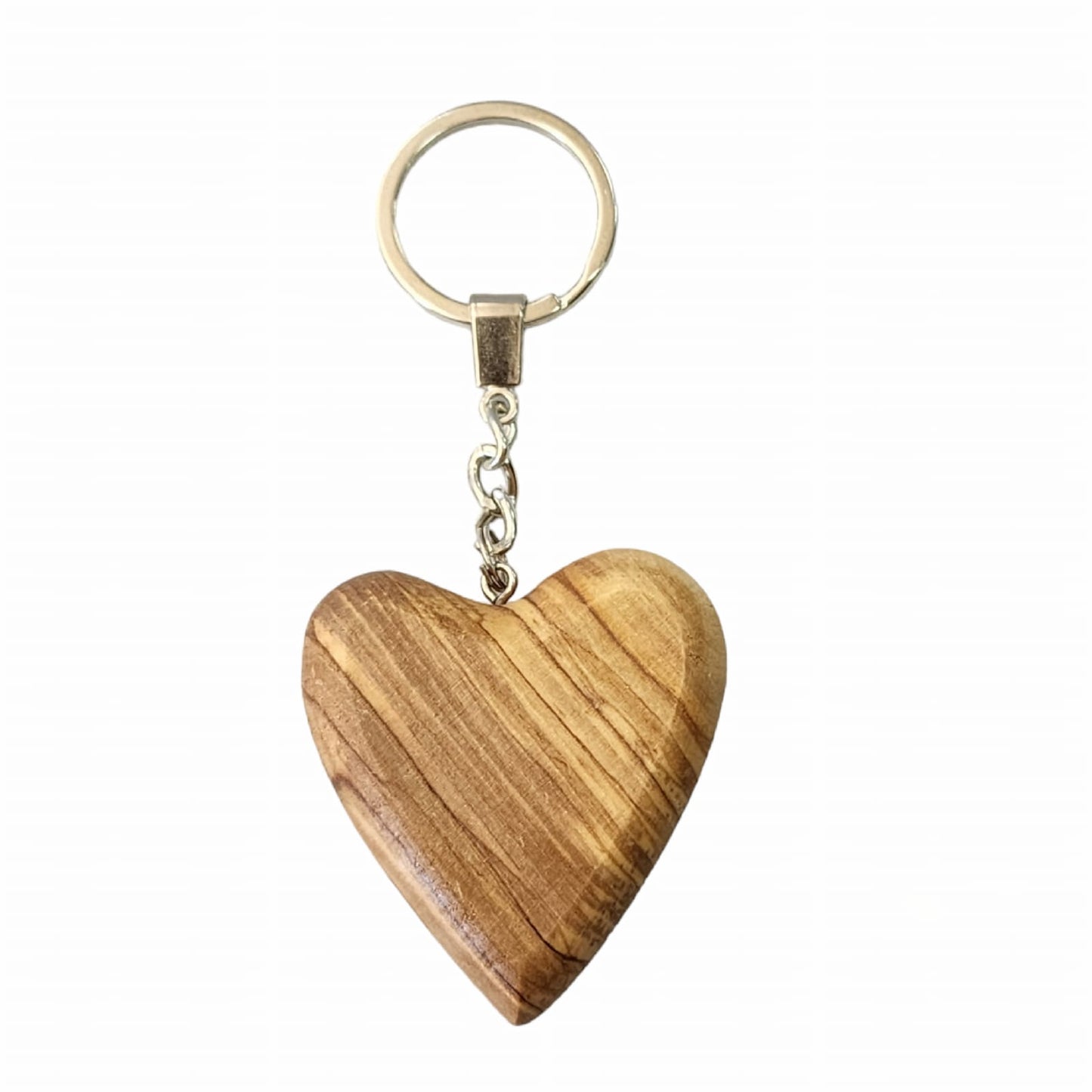 Porte-clés Coeur en Bois d'Olivier