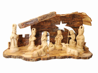 Olive Wood Nativity Scene Set