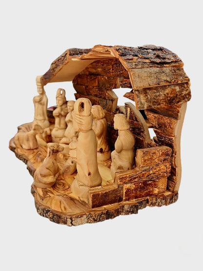 Olive Wood Nativity Scene Set