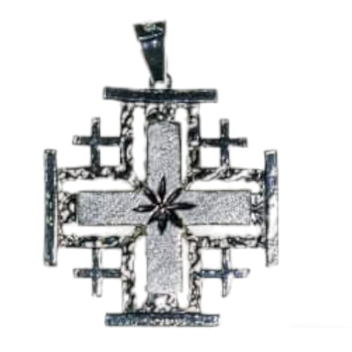 Pendentif croix de Jérusalem en argent