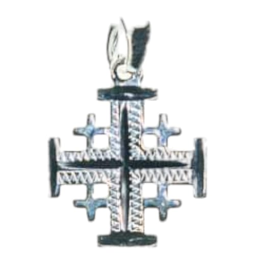 Pendentif croix de Jérusalem en argent