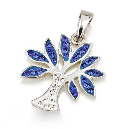 Silver Tree of Life Pendant, Multiple Colours