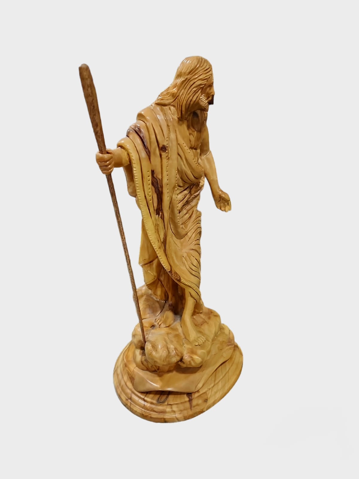 Statue Jésus en Bois d'Olivier