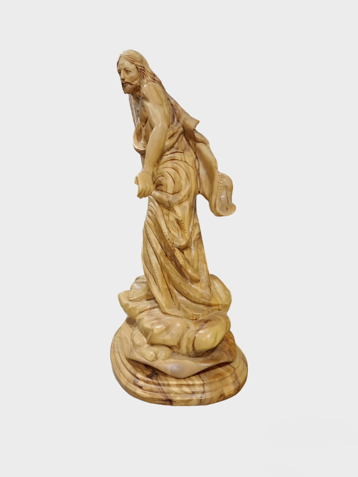 Statue Jésus en Bois d'Olivier