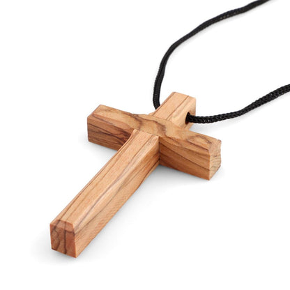 Véritable Croix en Bois d'Olivier de Terre Sainte