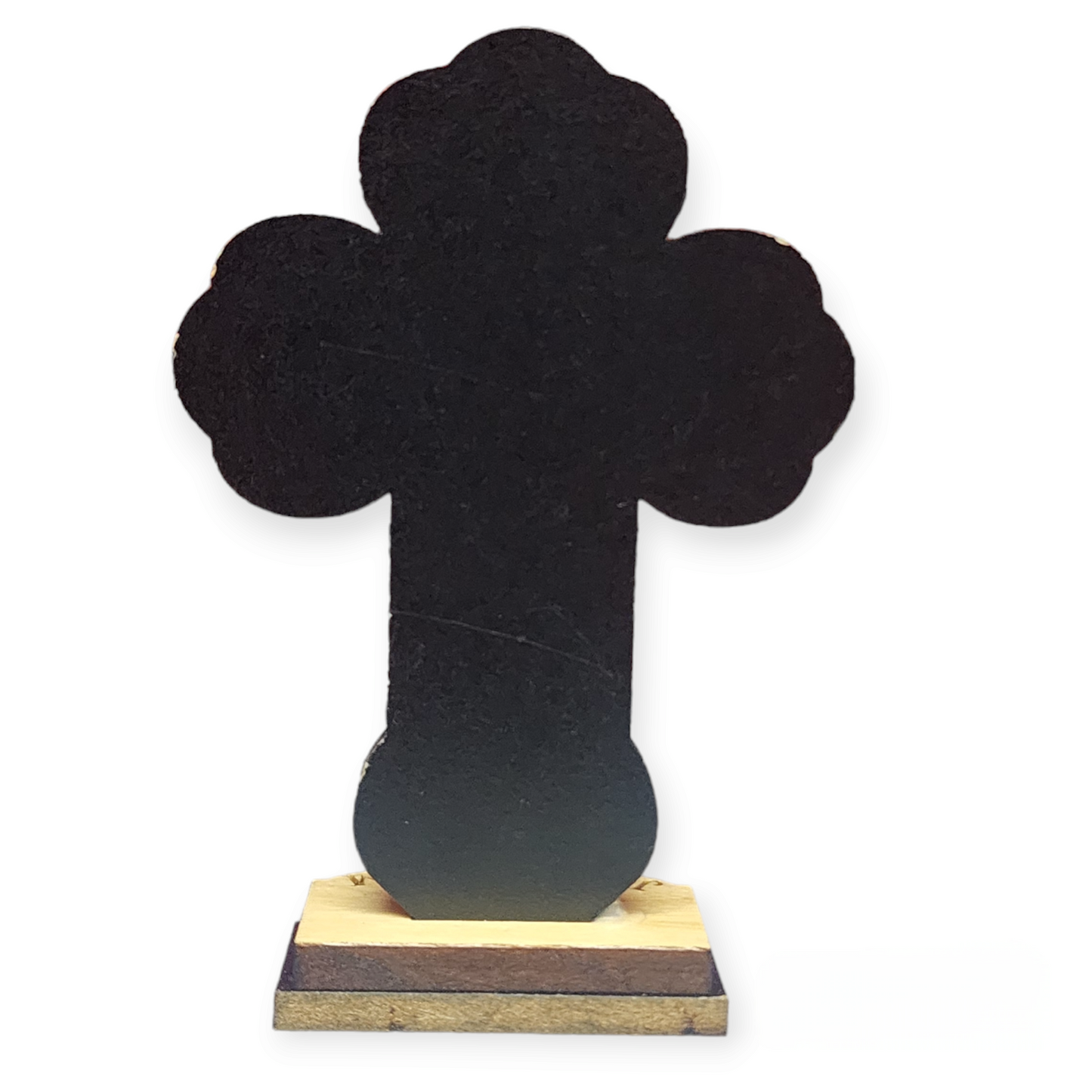 Wood Jesus Cross on Stand