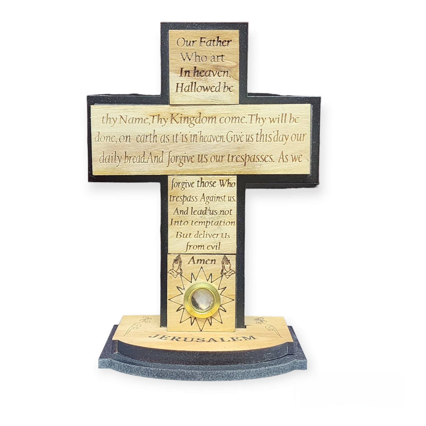 The Lord’s Prayer Wood Standing Table